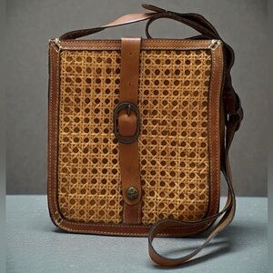 Patricia Nash | Leather & Wicker Venezia Crossbody